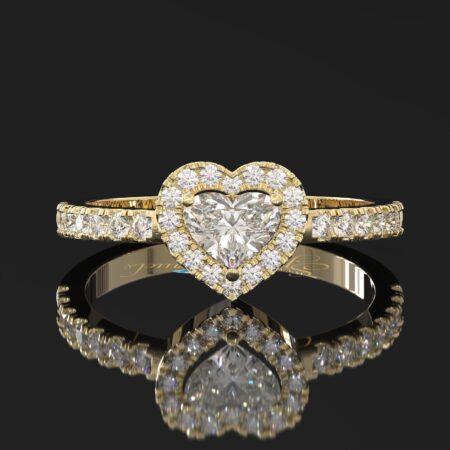 Heart Engagement Ring