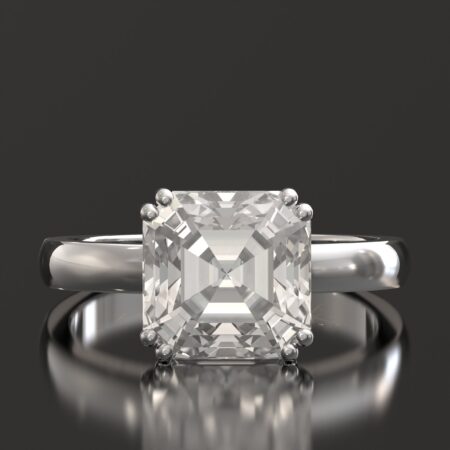 Asscher Cut Engagement Ring