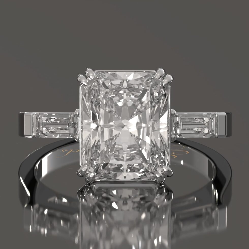 Radiant Cut Engagement Ring